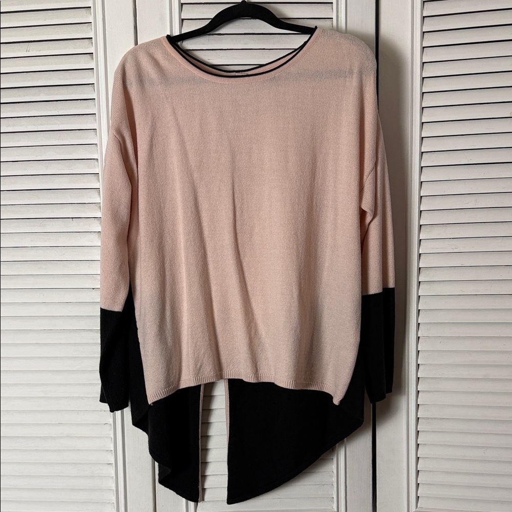 Soho Pink and Black Knit Top